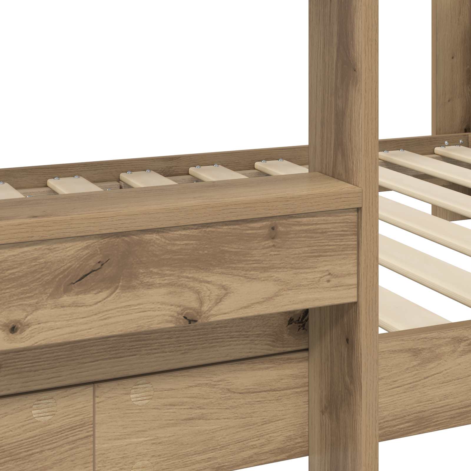 Etagenbett für Kinder Artisan-Eiche 80 x 200 cm Holzwerkstoff