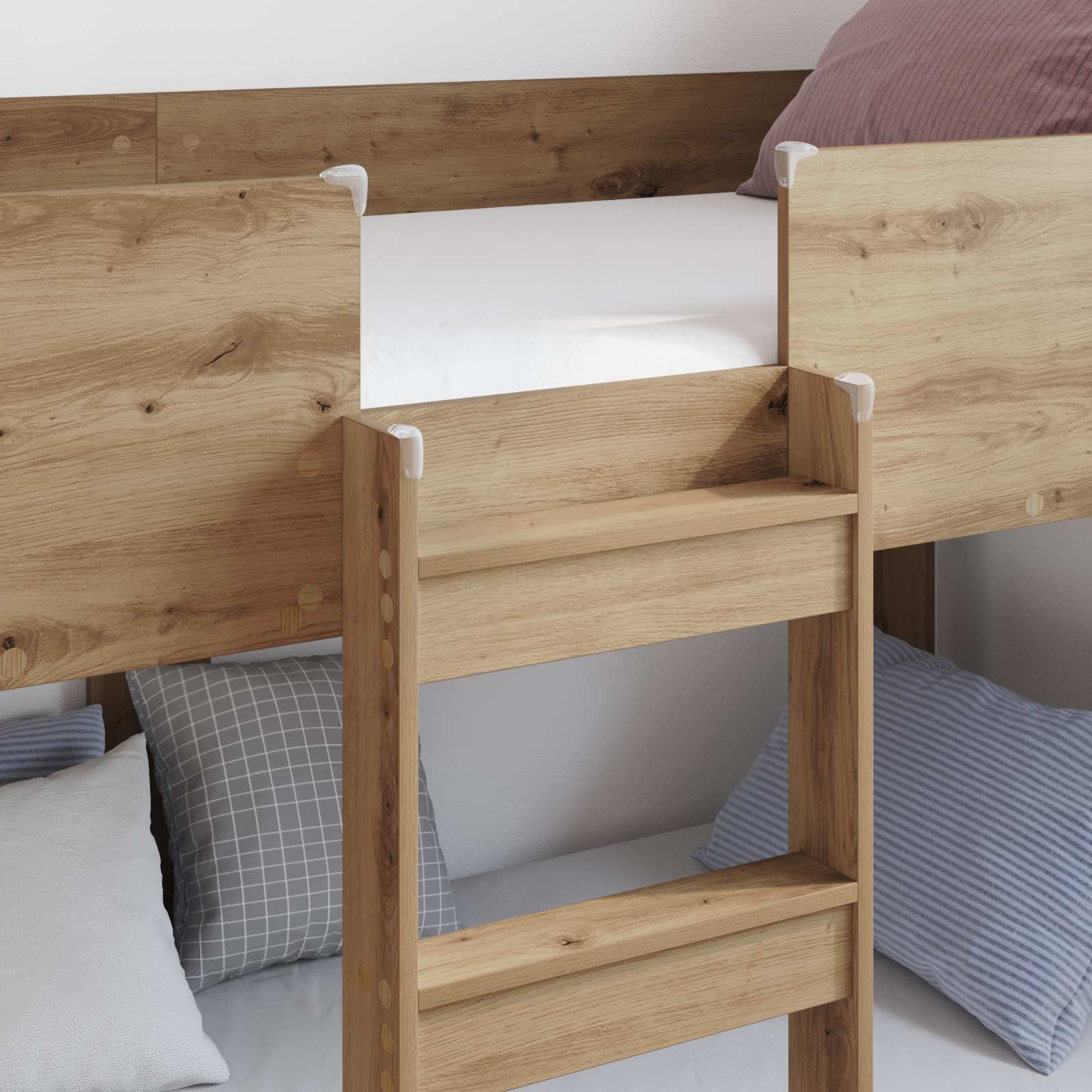 Etagenbett für Kinder Artisan-Eiche 80 x 200 cm Holzwerkstoff