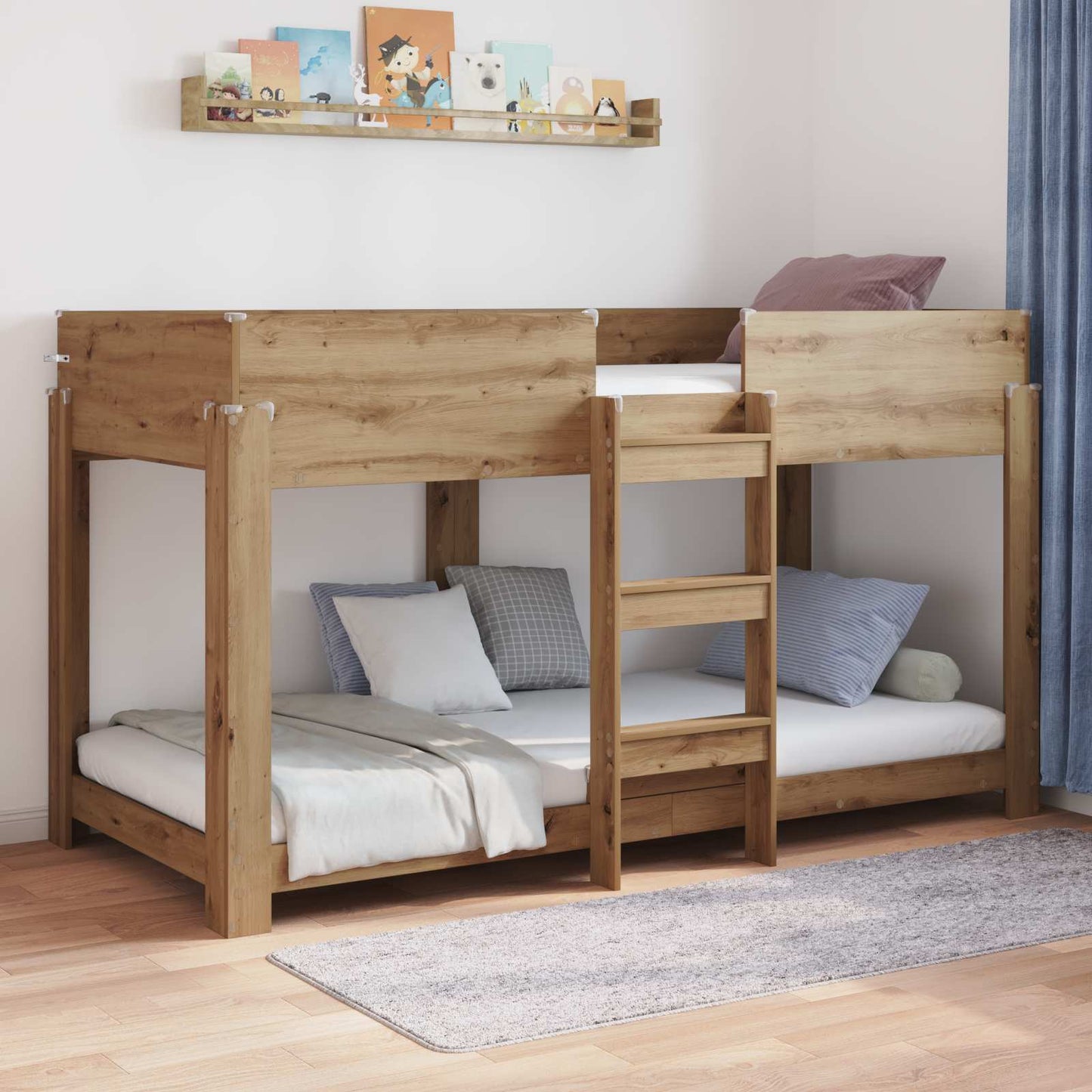 Etagenbett für Kinder Artisan-Eiche 80 x 200 cm Holzwerkstoff