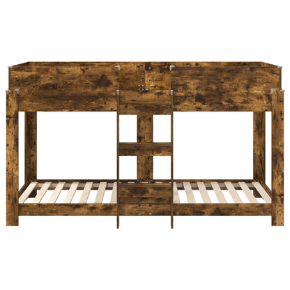 Etagenbett für Kinder Geräucherte Eiche 90 x 190 cm