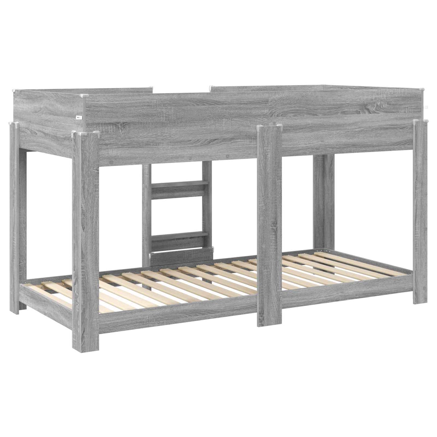 Etagenbett für Kinder Graues Sonoma 90 x 190 cm Holzwerkstoff