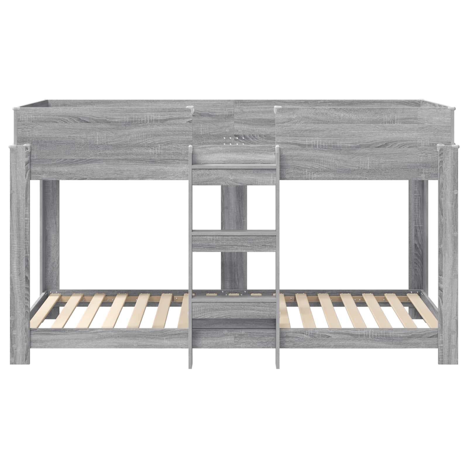 Etagenbett für Kinder Graues Sonoma 90 x 190 cm Holzwerkstoff