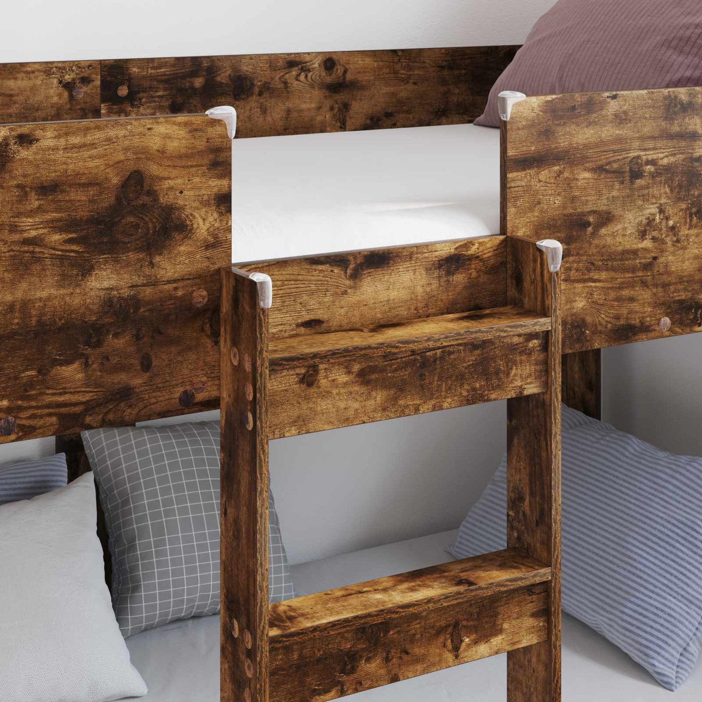 Etagenbett für Kinder Geräucherte Eiche 75 x 190 cm