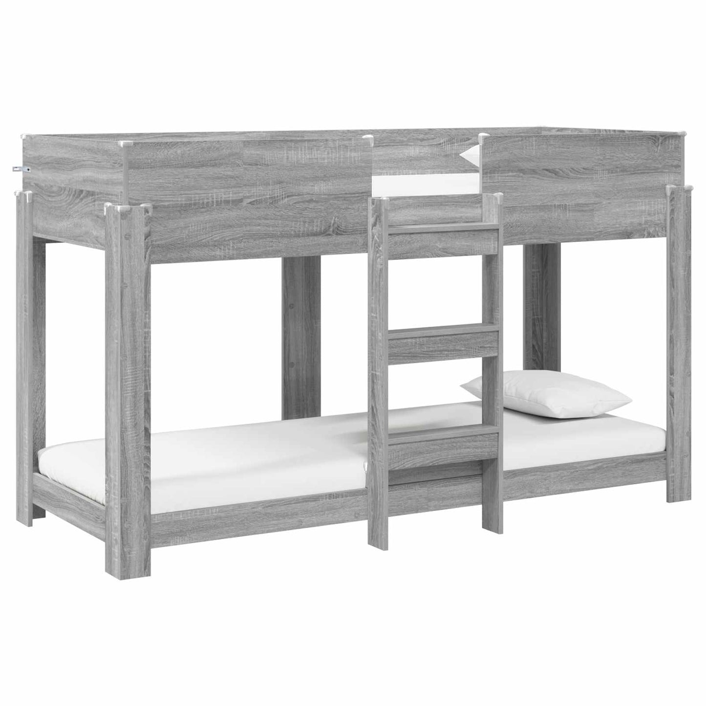 Etagenbett für Kinder Graues Sonoma 75 x 190 cm Holzwerkstoff