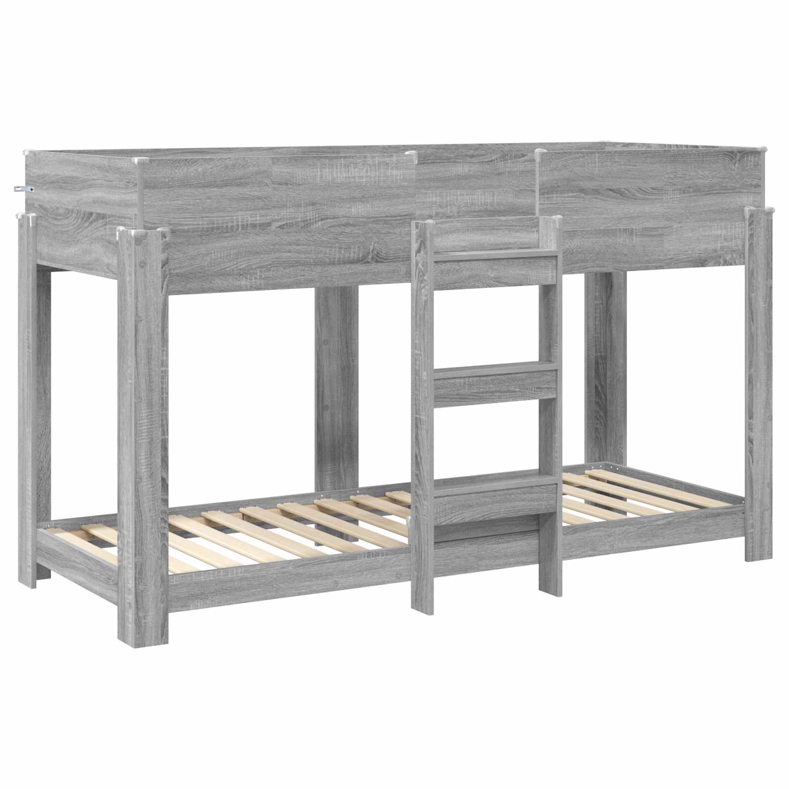 Etagenbett für Kinder Graues Sonoma 75 x 190 cm Holzwerkstoff