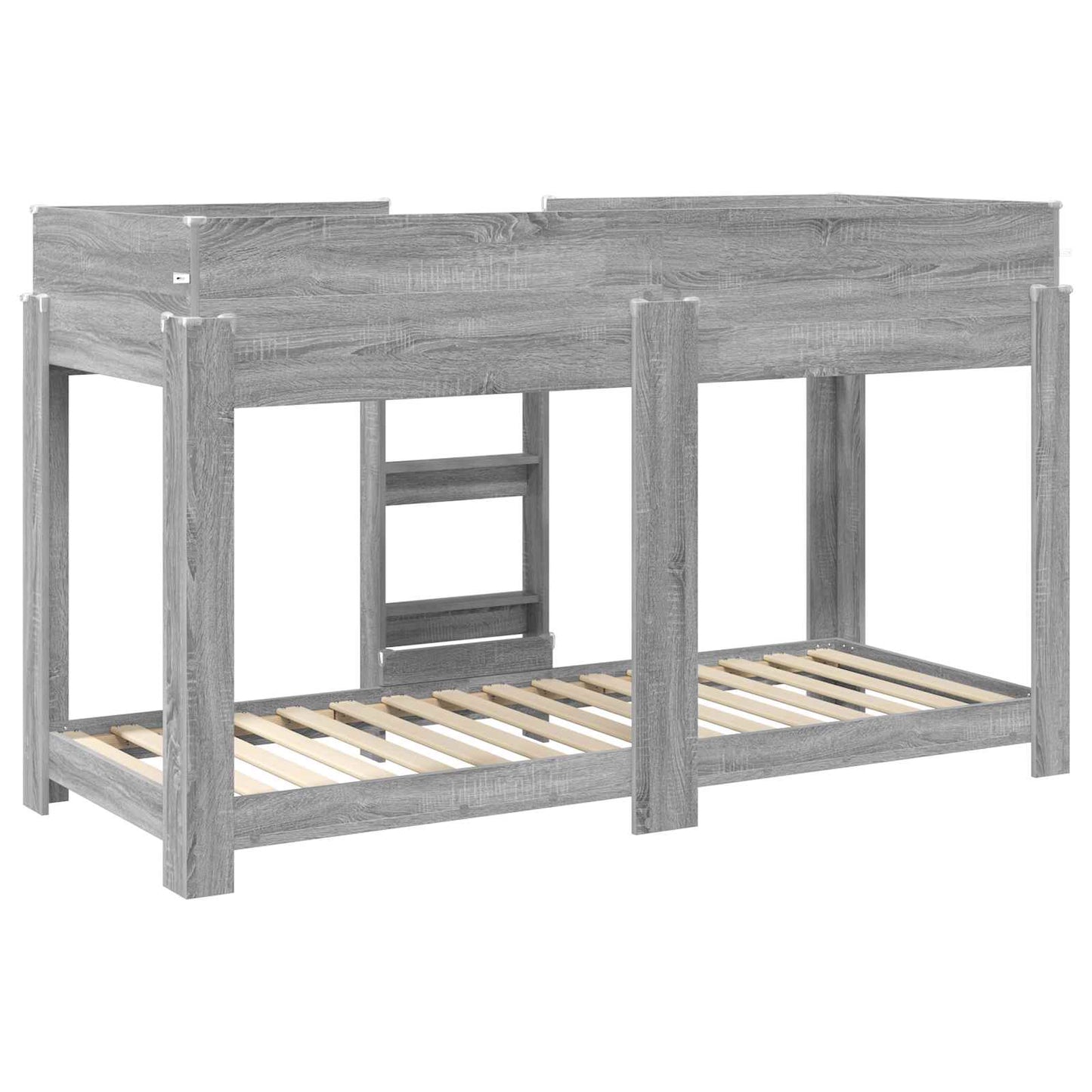 Etagenbett für Kinder Graues Sonoma 75 x 190 cm Holzwerkstoff