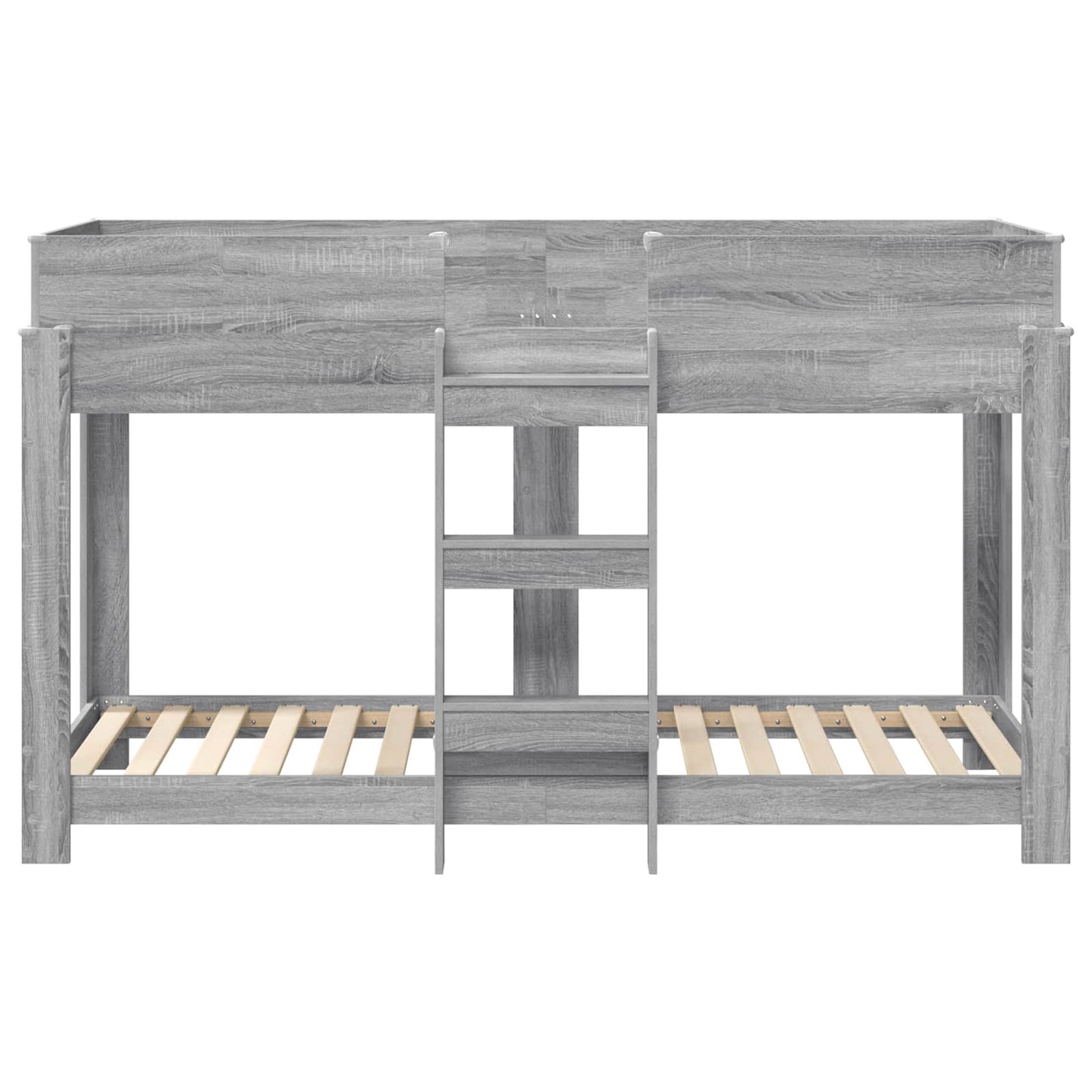 Etagenbett für Kinder Graues Sonoma 75 x 190 cm Holzwerkstoff