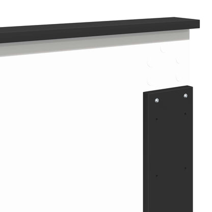 Bettrahmen Schwarz 180 x 200 cm Massives Kiefernholz