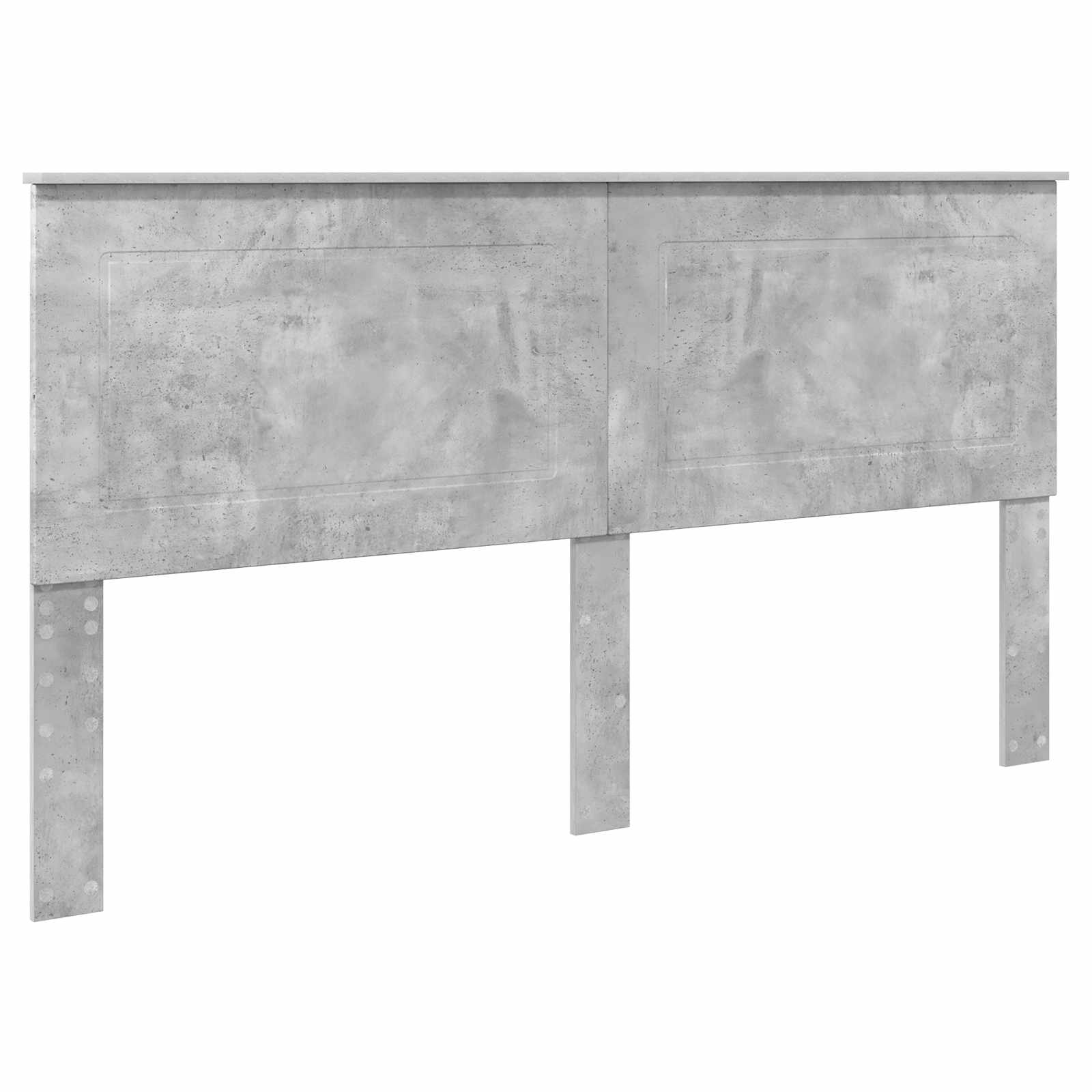 Bettrahmen mit Kopfteil Beton 180 x 200 cm Massives Kiefernholz