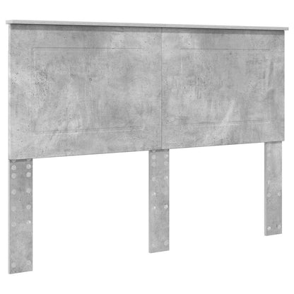Bettrahmen Betongrau 140 x 200 cm Holzwerkstoff