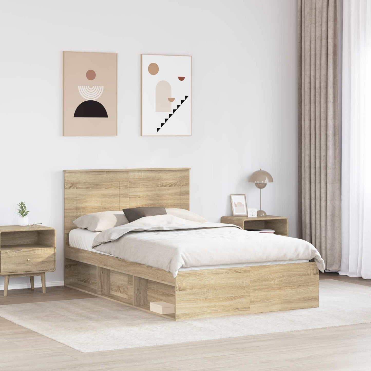 Bettrahmen Sonoma 120 x 200 cm Massives Kiefernholz