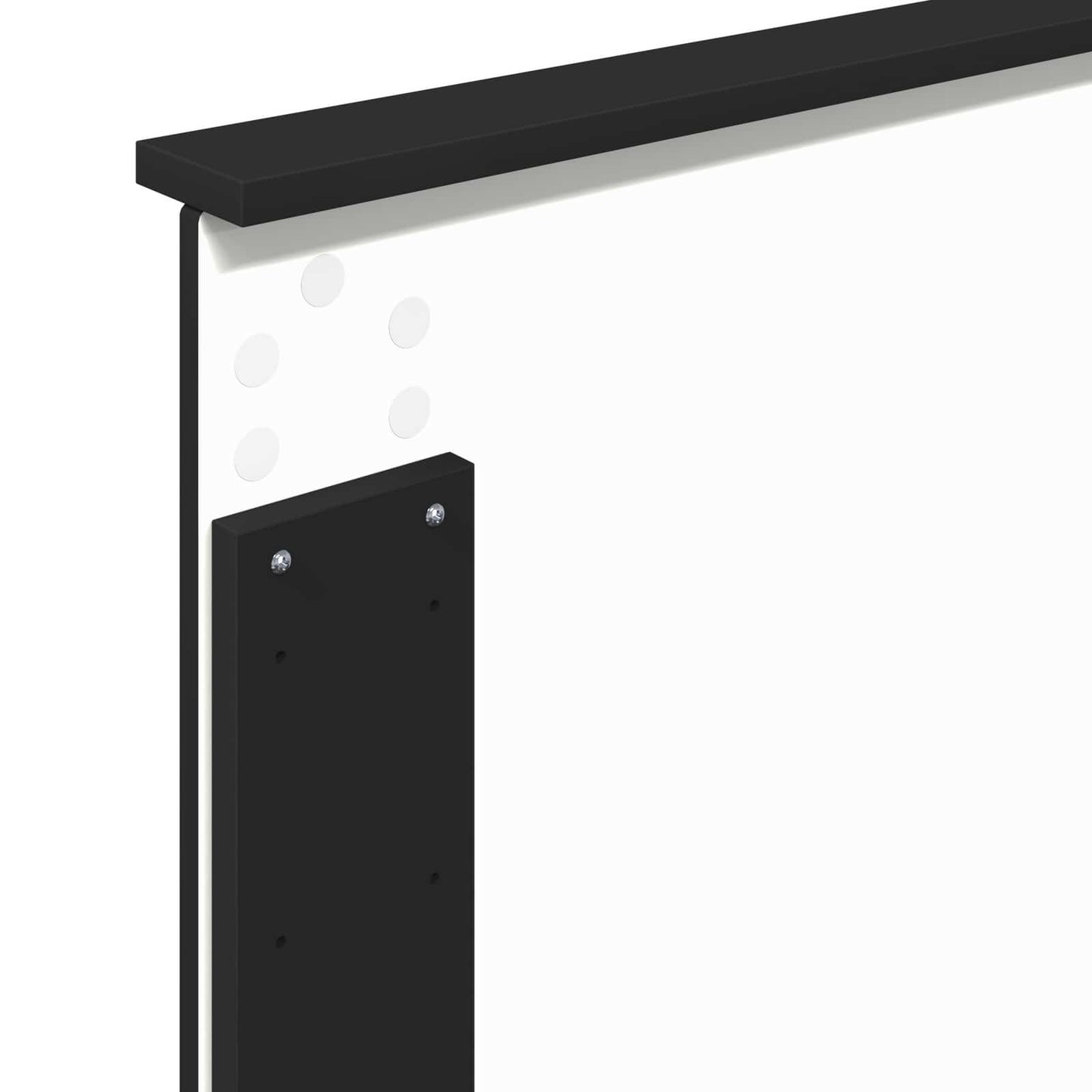 Bettrahmen Schwarz 90 x 200 cm Massives Kiefernholz