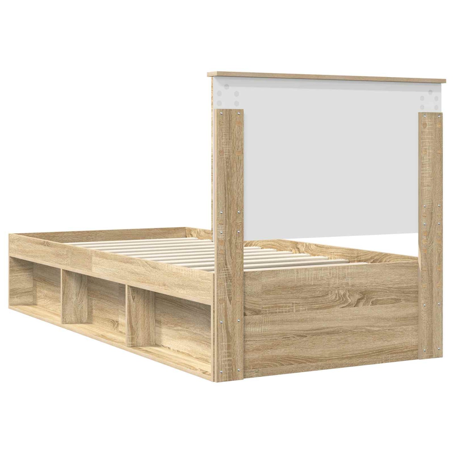 Bettrahmen Sonoma-Eiche 75 x 190 cm Massives Kiefernholz