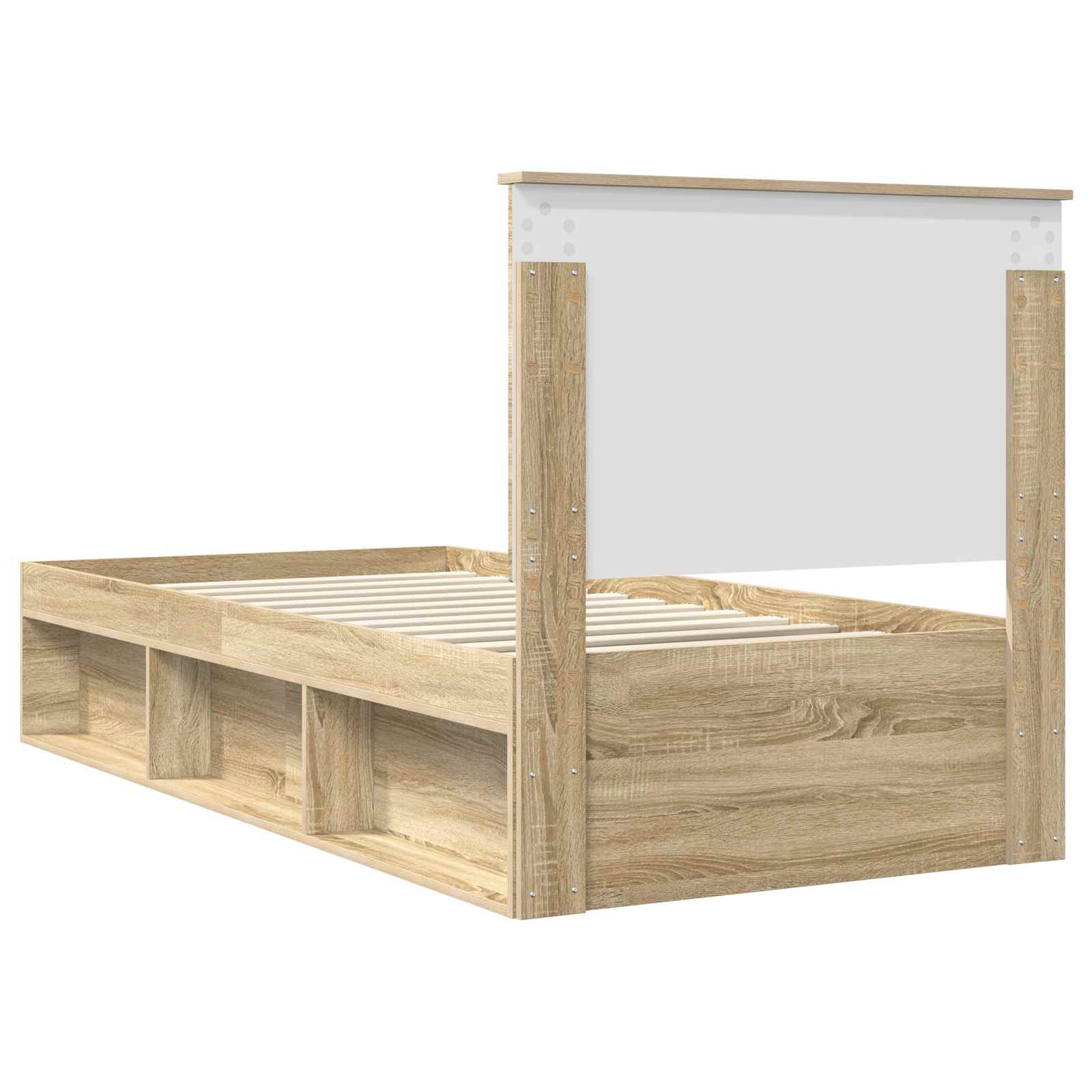 Bettrahmen Sonoma-Eiche 75 x 190 cm Massives Kiefernholz