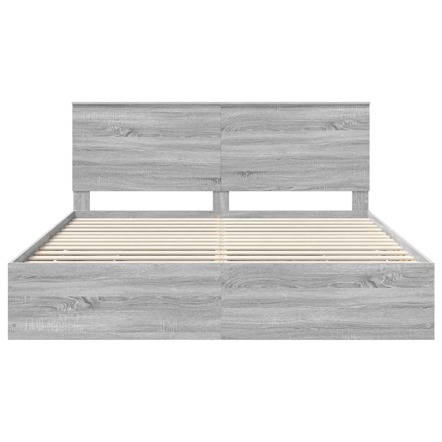 Bettrahmen Graues Sonoma 180 x 200 cm Ingenieurs Holz