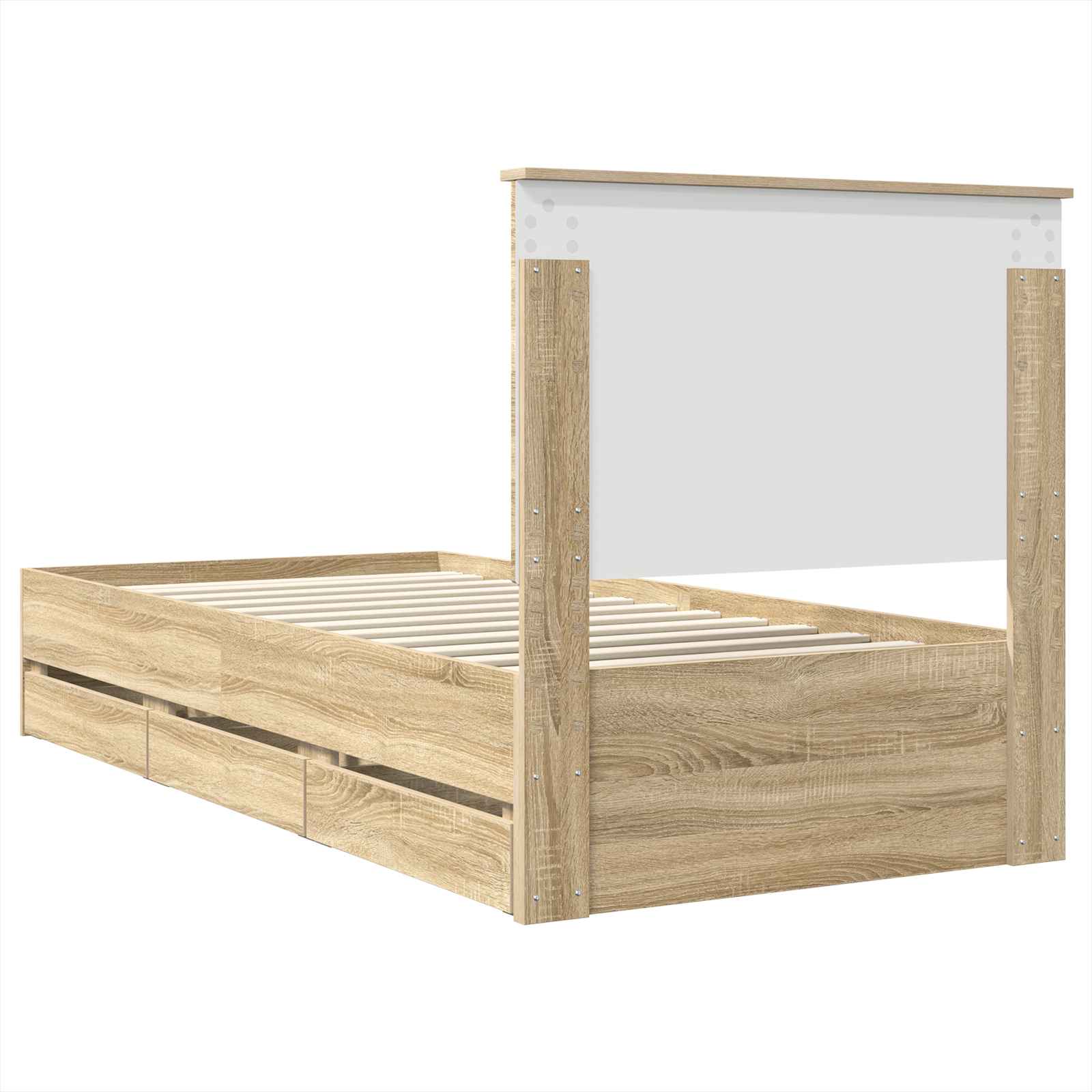 Bettrahmen Sonoma-Eiche 75 x 190 cm Ingenieurs Holz
