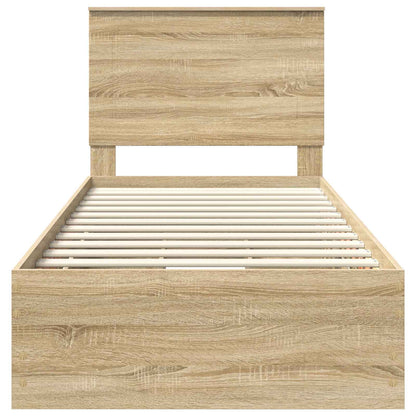 Bettrahmen Sonoma-Eiche 75 x 190 cm Ingenieurs Holz