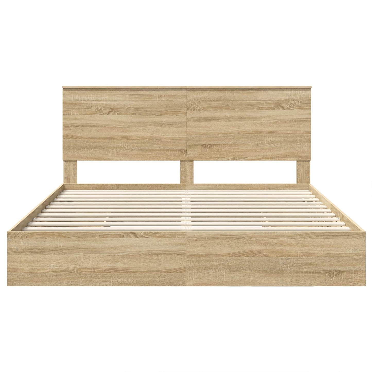 Aufbewahrungsbett Sonoma-Eiche 180 x 200 cm Holzwerkstoff