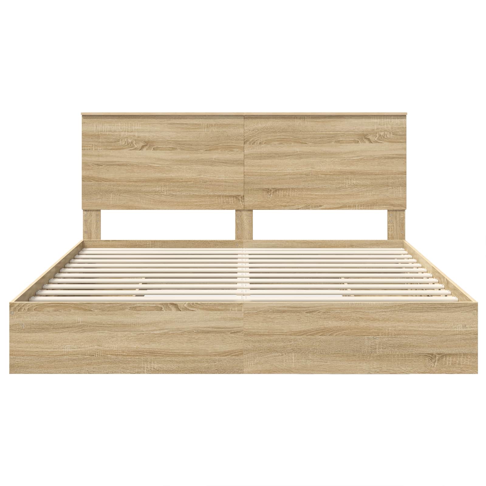 Aufbewahrungsbett Sonoma-Eiche 180 x 200 cm Holzwerkstoff