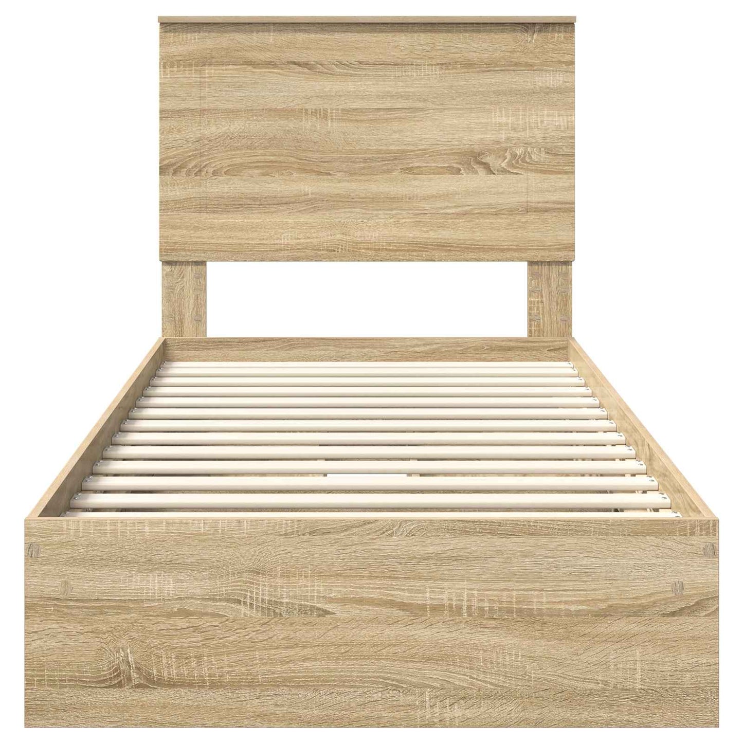 Aufbewahrungsbett Sonoma-Eiche 75 x 190 cm Holzwerkstoff