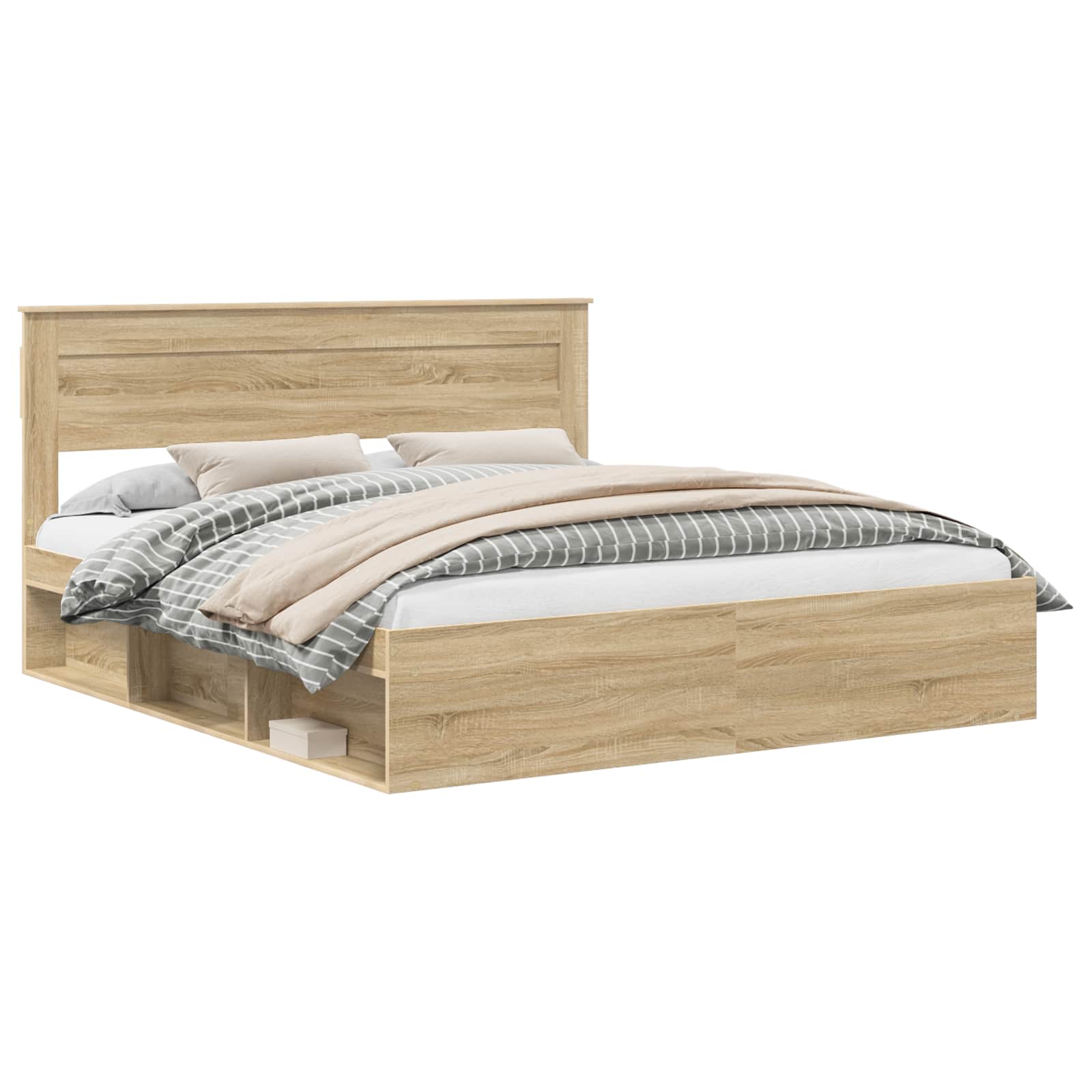 Bettrahmen Sonoma 200 x 200 cm Massives Kiefernholz