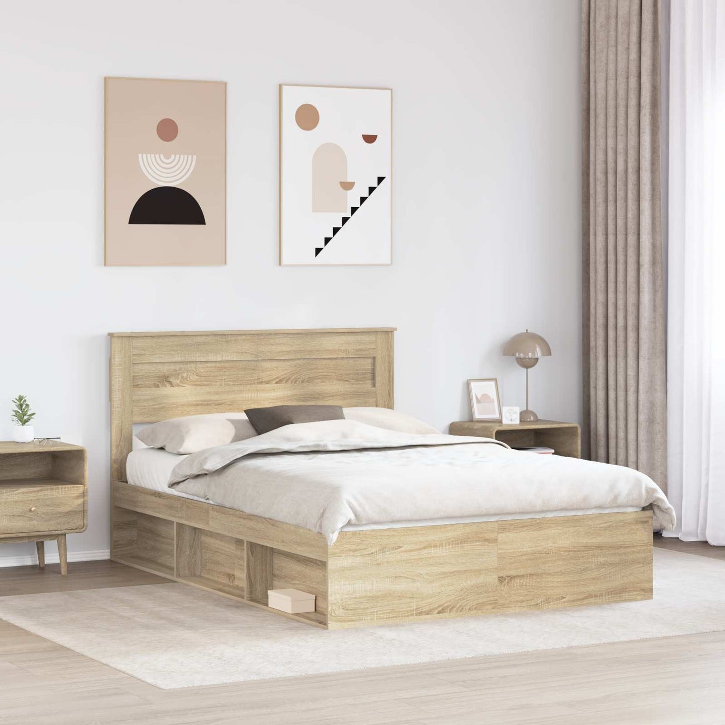 Bettrahmen Sonoma 160 x 200 cm Massives Kiefernholz