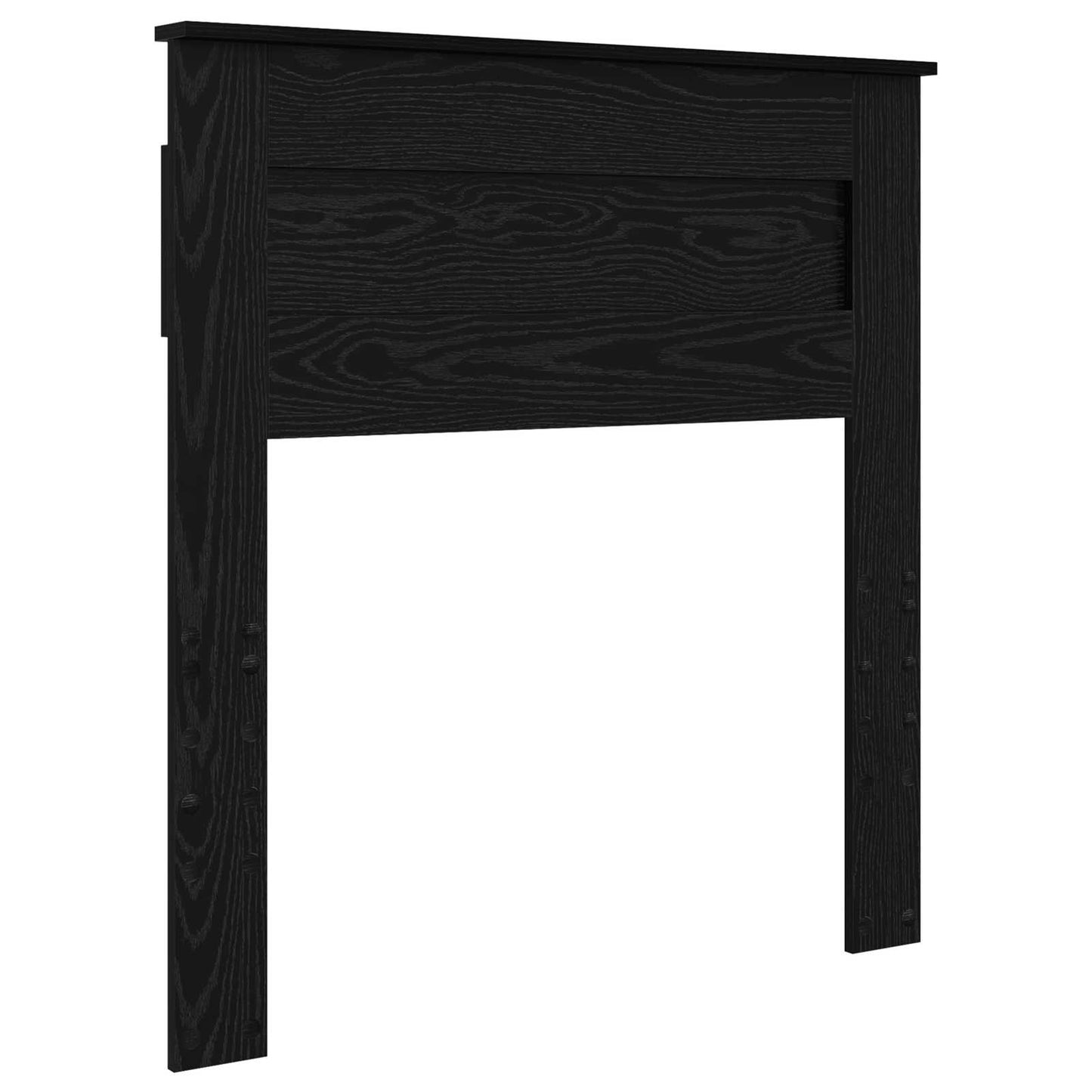 Bettrahmen Uni Schwarz 100 x 200 cm Massives Kiefernholz