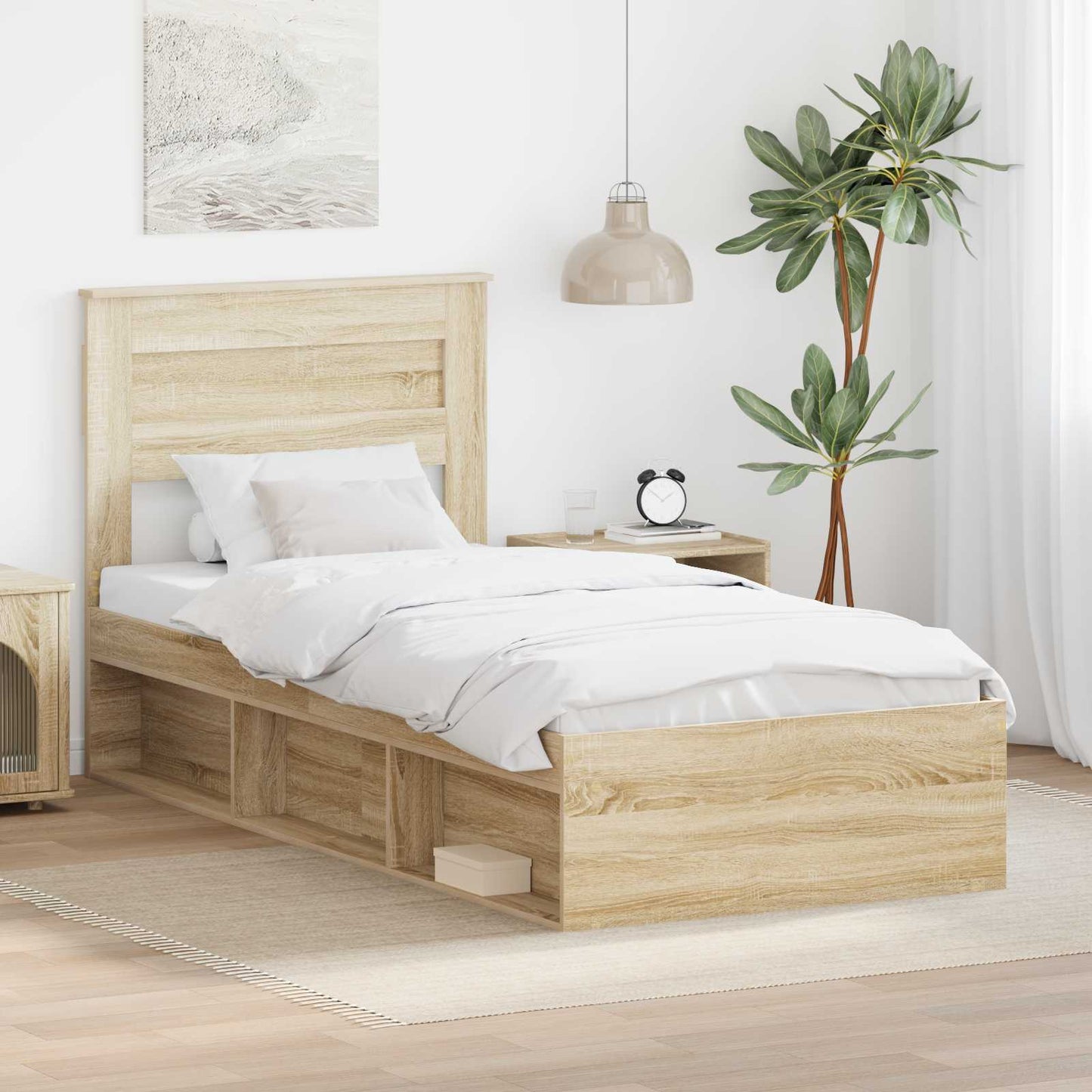 Bettrahmen Sonoma 100 x 200 cm Massives Kiefernholz