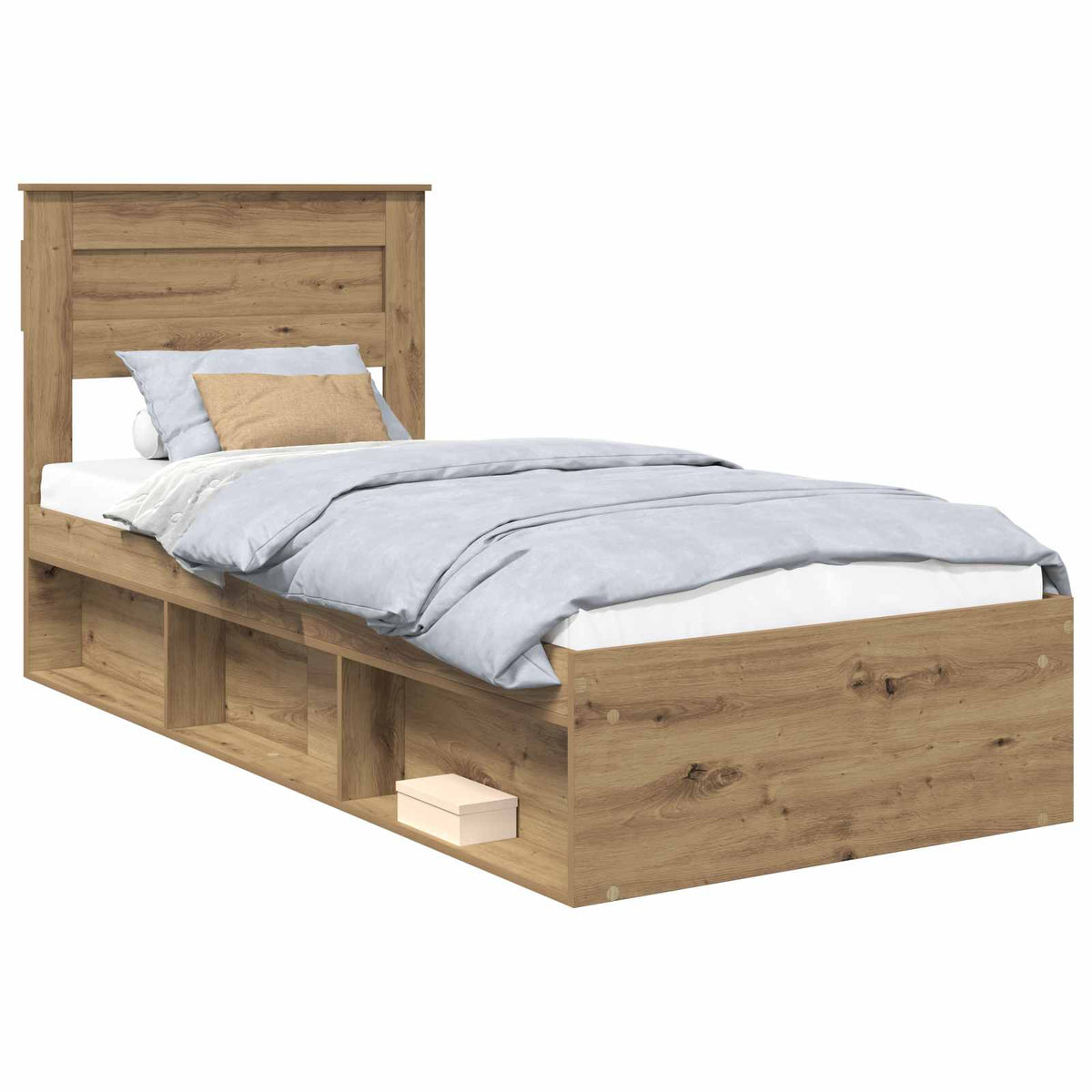 Bettrahmen Artisan-Eiche 100 x 200 cm Holzwerkstoff