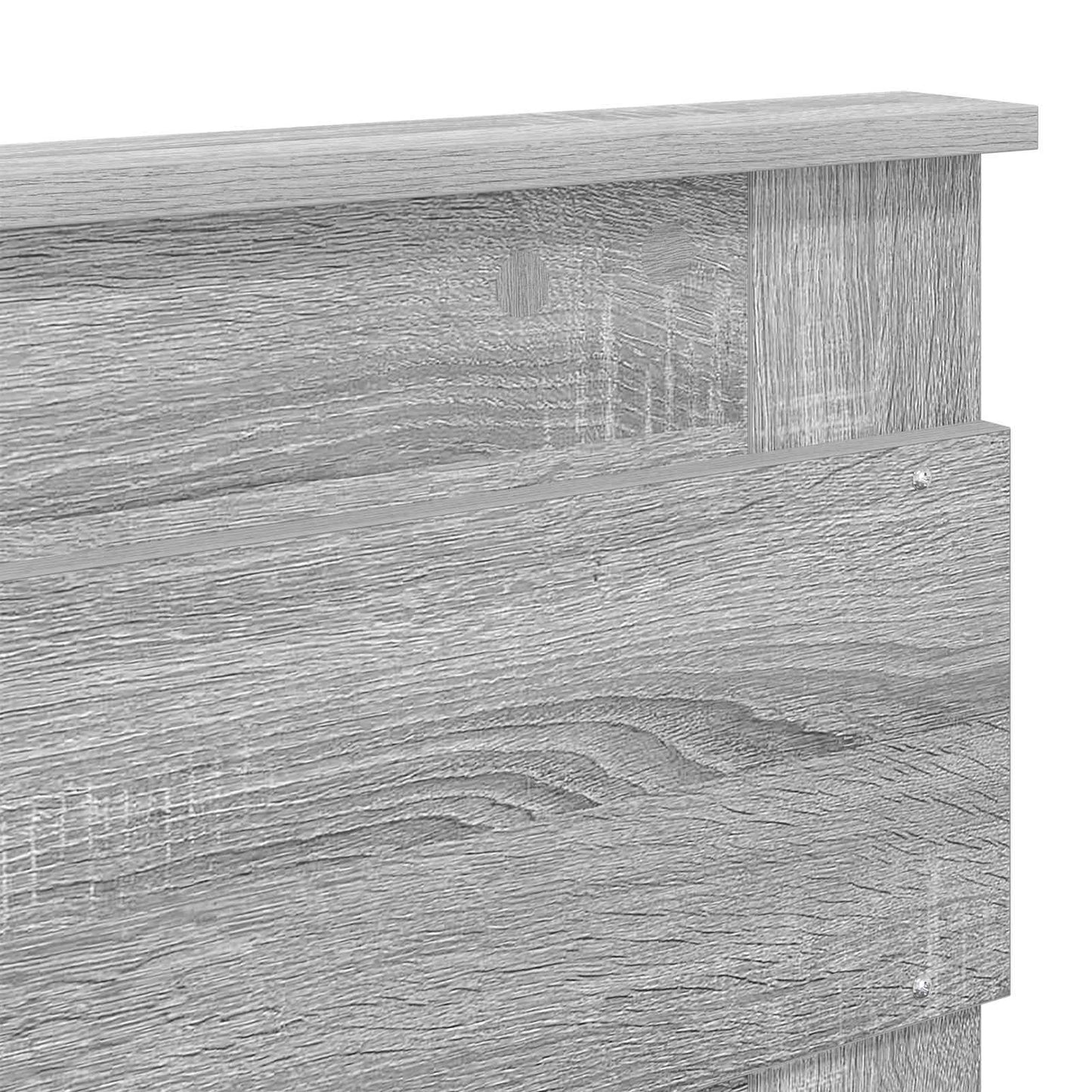 Bettrahmen Graues Sonoma 180 x 200 cm Ingenieurs Holz