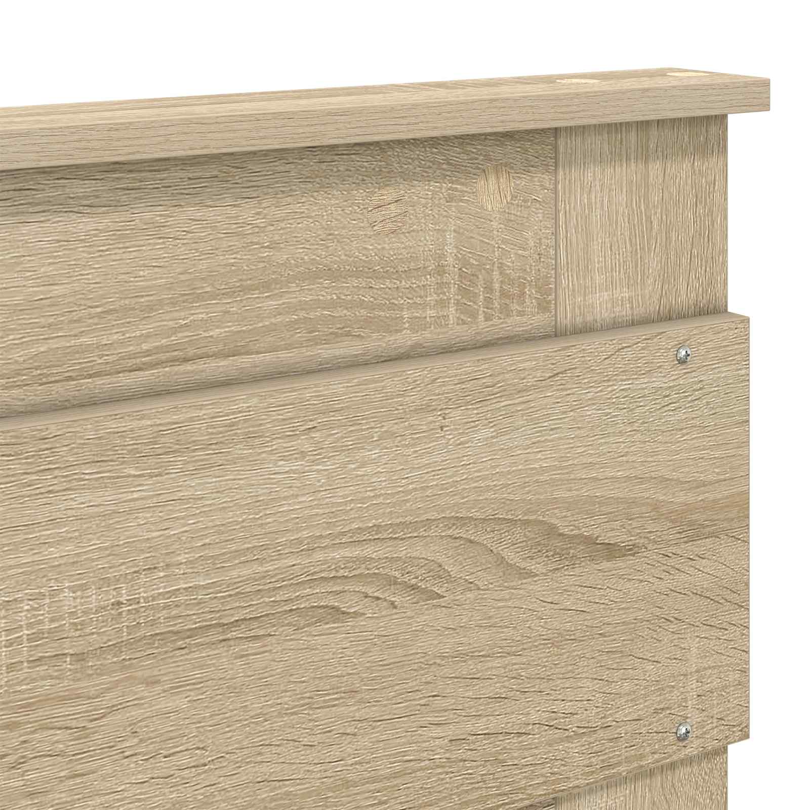 Aufbewahrungsbett Sonoma-Eiche 160 x 200 cm Holzwerkstoff