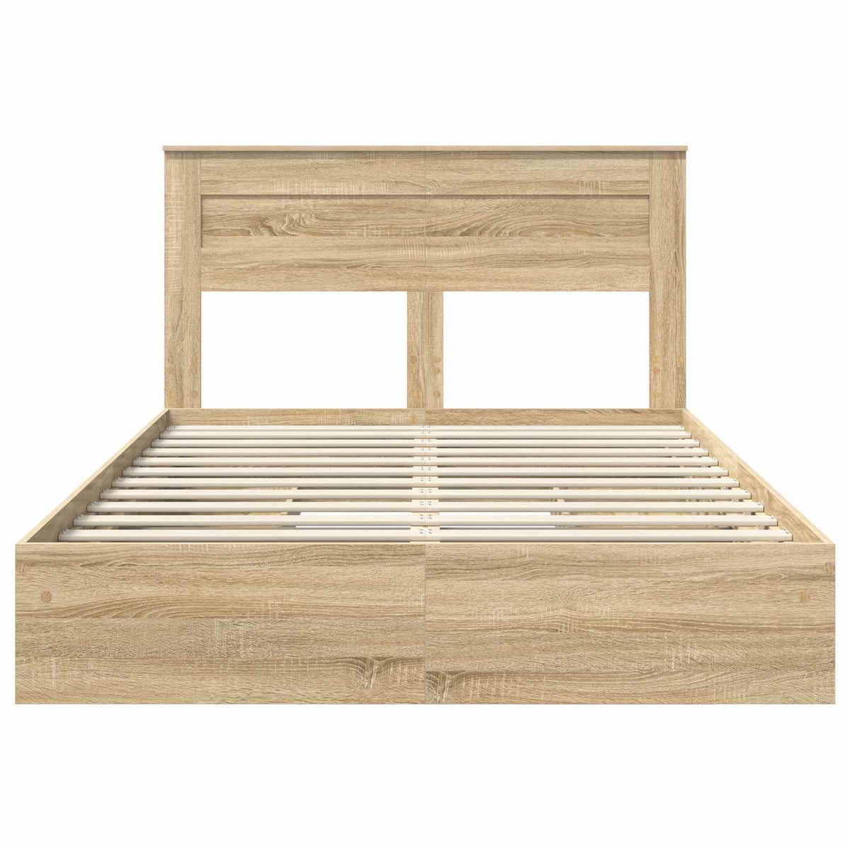 Aufbewahrungsbett Sonoma-Eiche 160 x 200 cm Holzwerkstoff