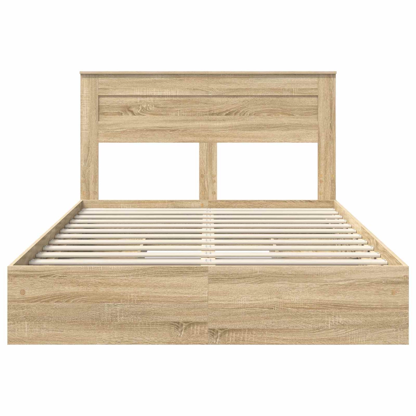 Aufbewahrungsbett Sonoma-Eiche 160 x 200 cm Holzwerkstoff