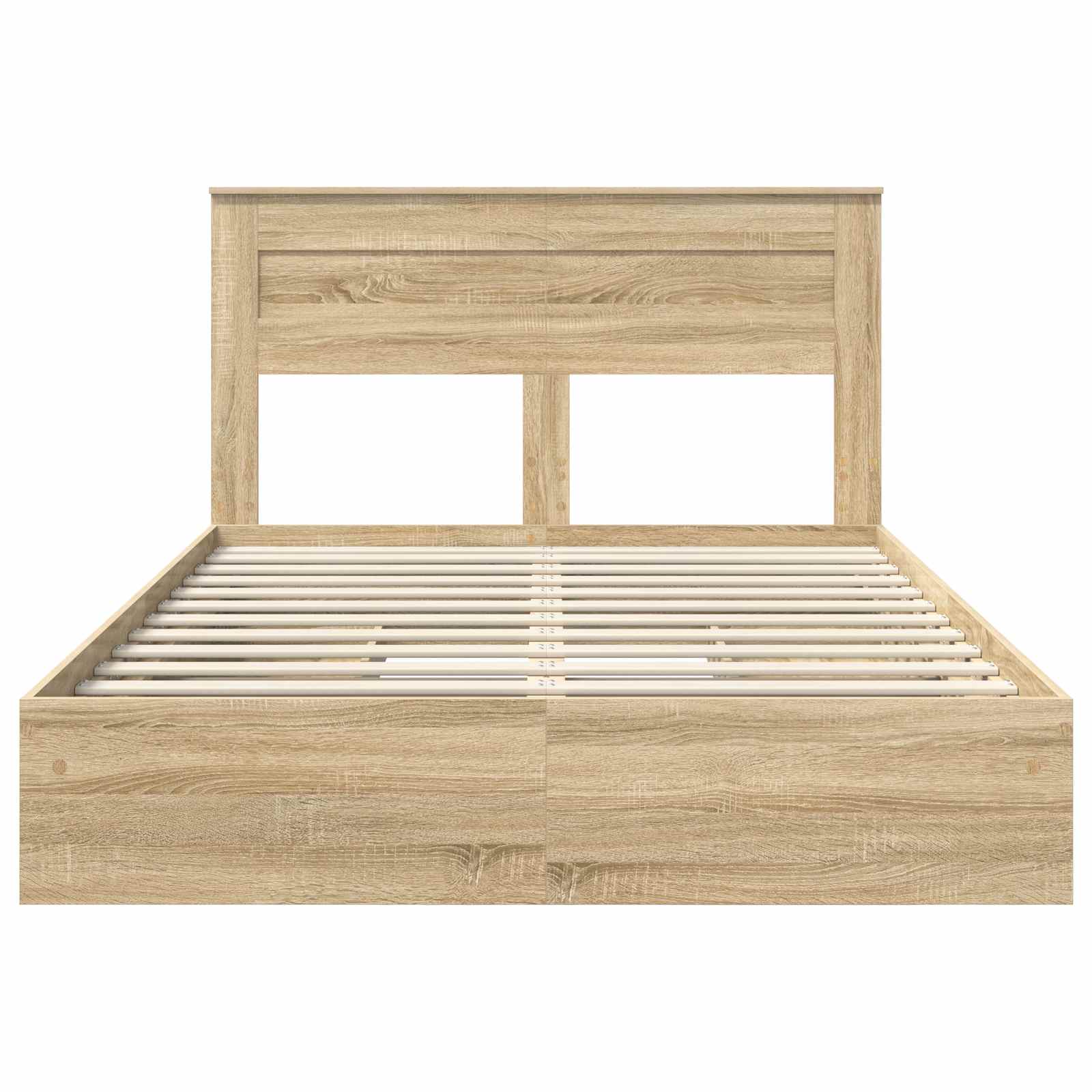 Aufbewahrungsbett Sonoma-Eiche 160 x 200 cm Holzwerkstoff