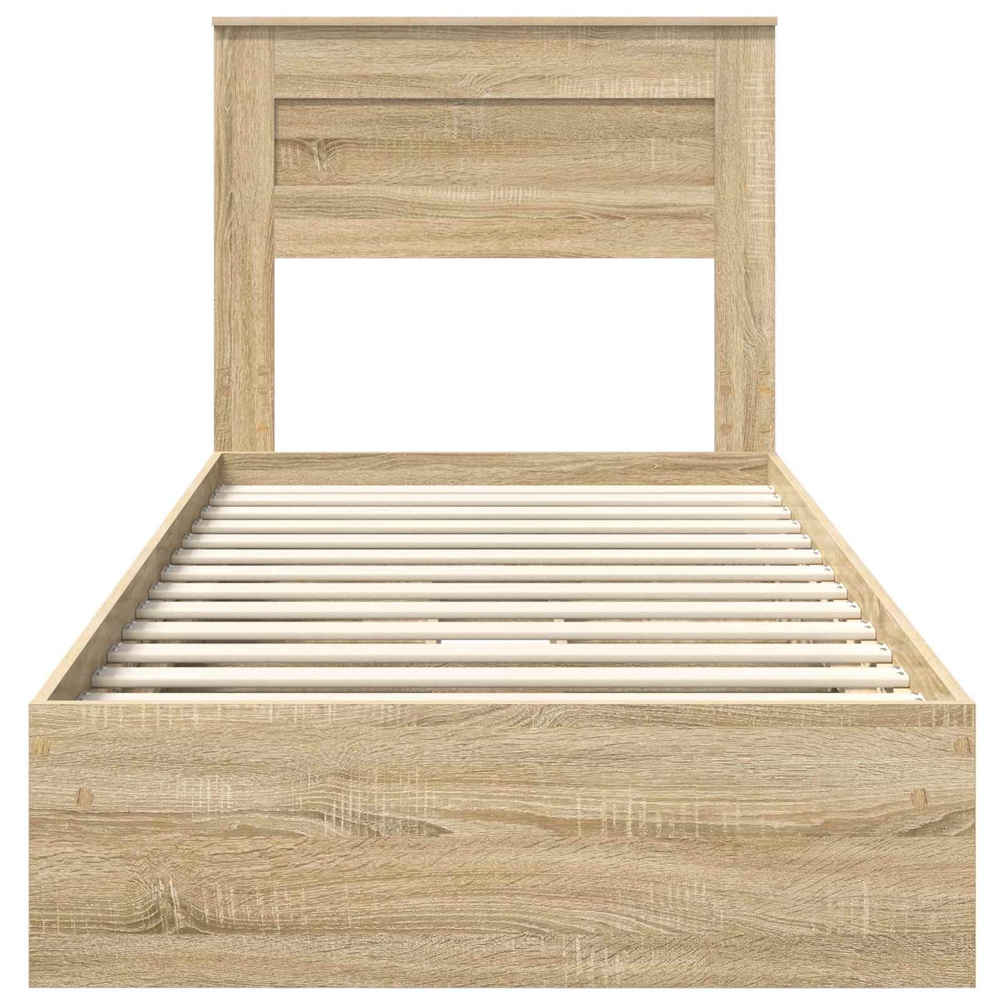 Aufbewahrungsbett Sonoma-Eiche 75 x 190 cm Holzwerkstoff