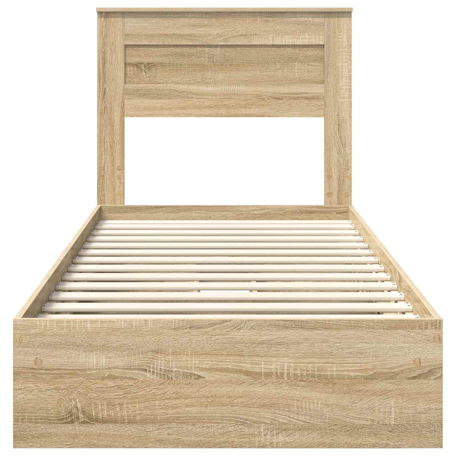 Aufbewahrungsbett Sonoma-Eiche 75 x 190 cm Holzwerkstoff