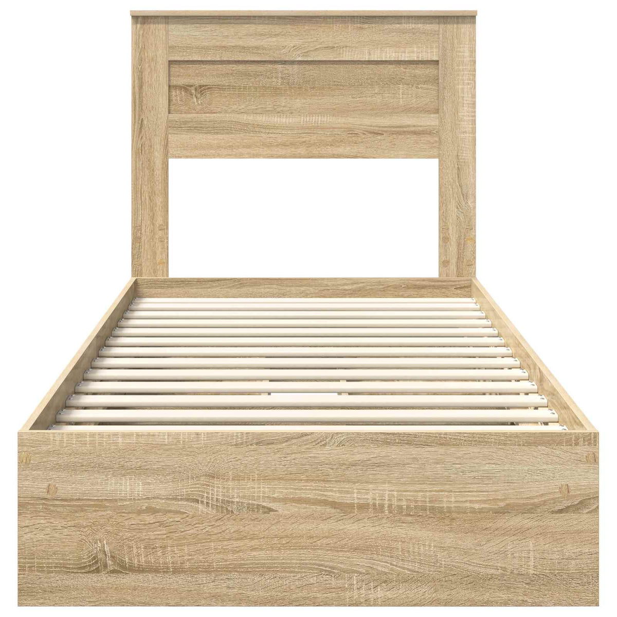 Aufbewahrungsbett Sonoma-Eiche 75 x 190 cm Holzwerkstoff