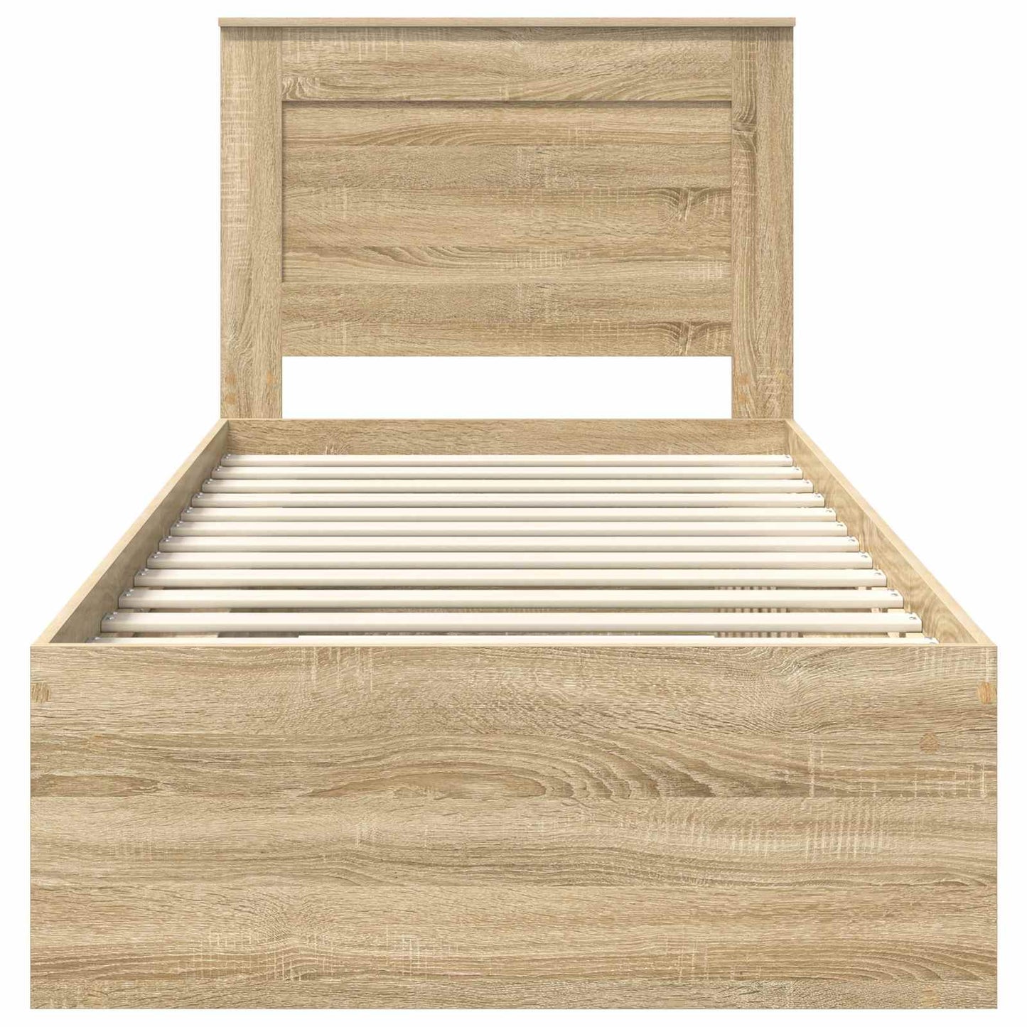 Bettrahmen Sonoma-Eiche 75 x 190 cm Massives Kiefernholz