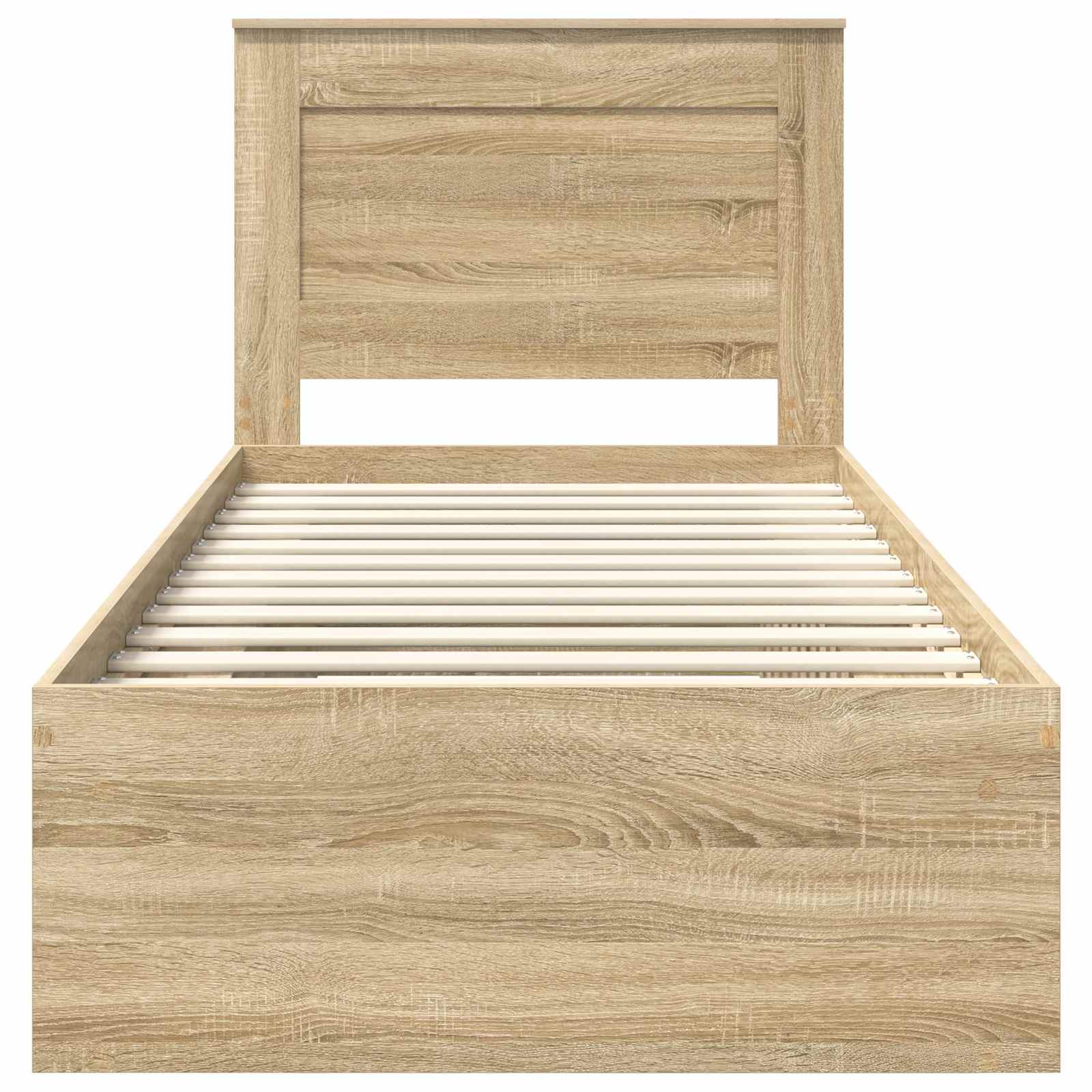 Bettrahmen Sonoma-Eiche 75 x 190 cm Massives Kiefernholz