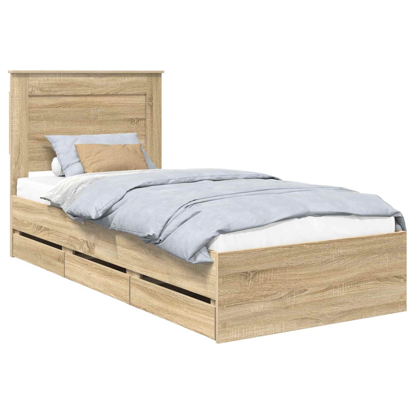 Bettrahmen Sonoma-Eiche 75 x 190 cm Ingenieurs Holz