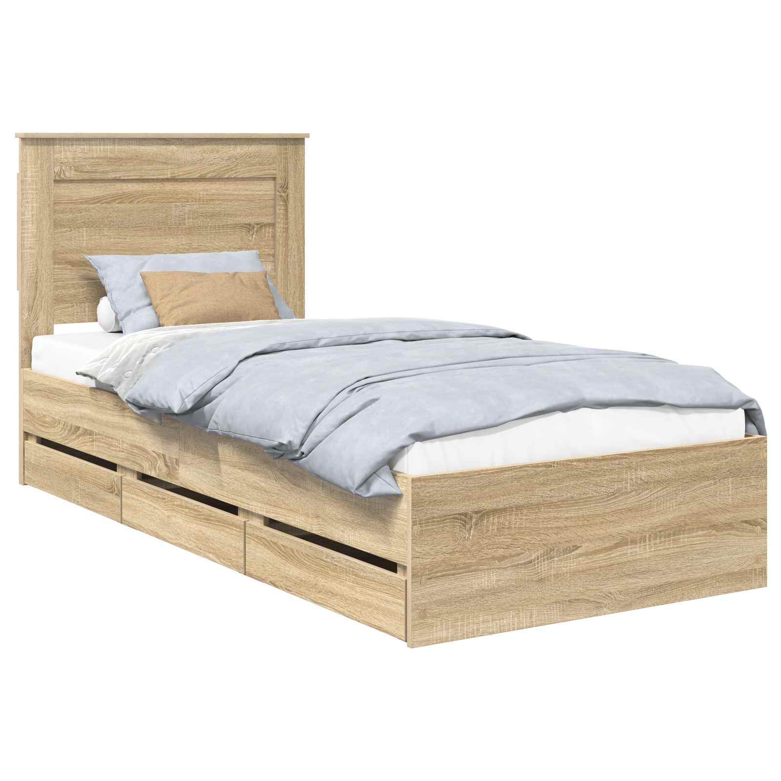 Bettrahmen Sonoma-Eiche 75 x 190 cm Ingenieurs Holz