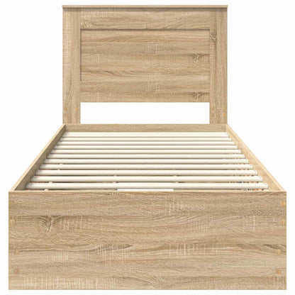 Bettrahmen Sonoma-Eiche 75 x 190 cm Ingenieurs Holz