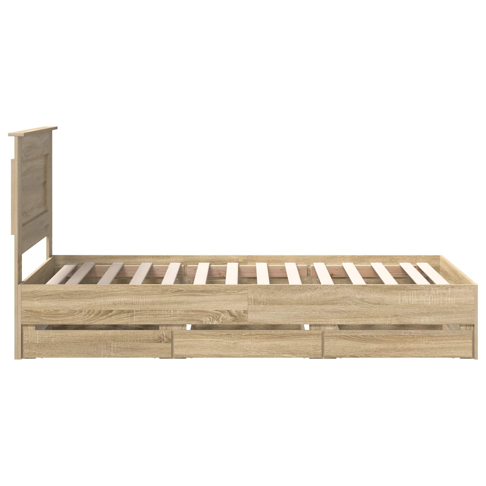 Bettrahmen Sonoma-Eiche 75 x 190 cm Ingenieurs Holz