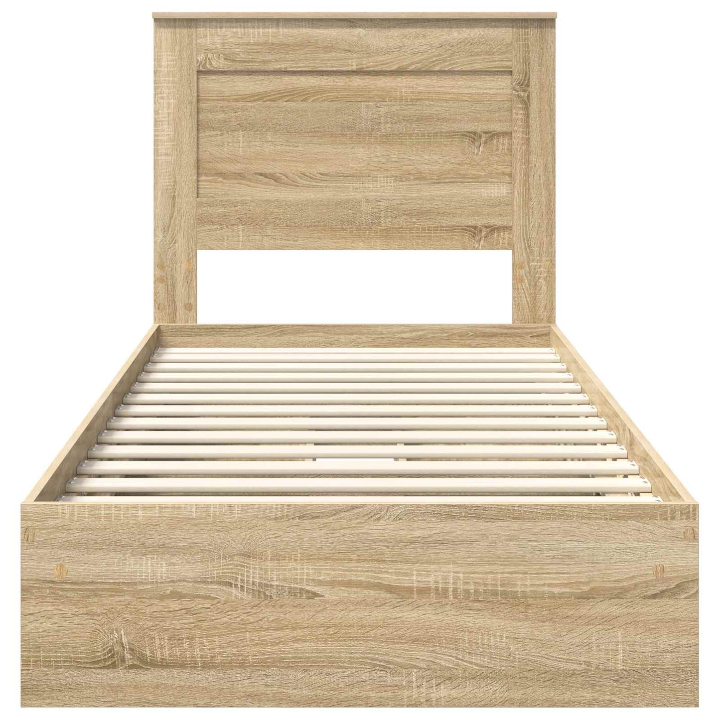 Aufbewahrungsbett Sonoma-Eiche 75 x 190 cm Holzwerkstoff