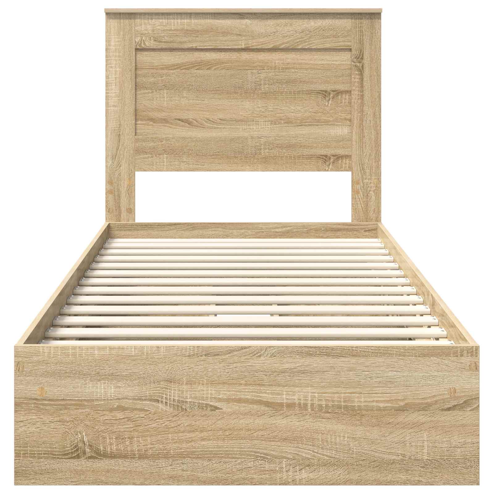 Aufbewahrungsbett Sonoma-Eiche 75 x 190 cm Holzwerkstoff