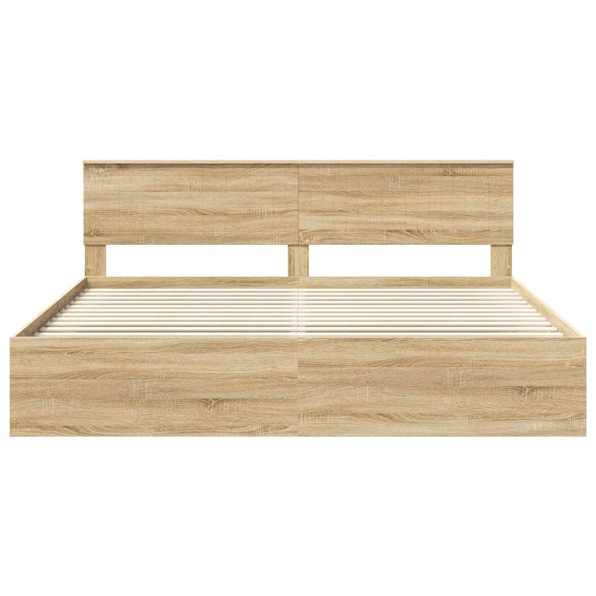 Bettrahmen Sonoma-Eiche 200 x 200 cm Massives Kiefernholz