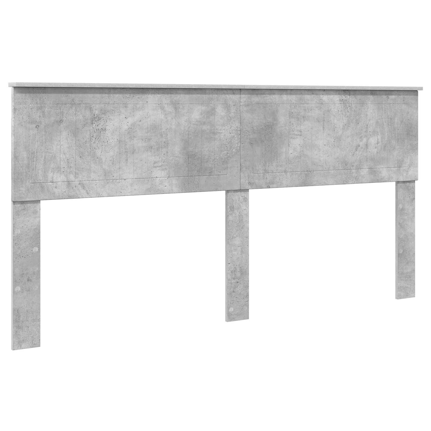 Bettrahmen mit Kopfteil Beton 180 x 200 cm Massives Kiefernholz