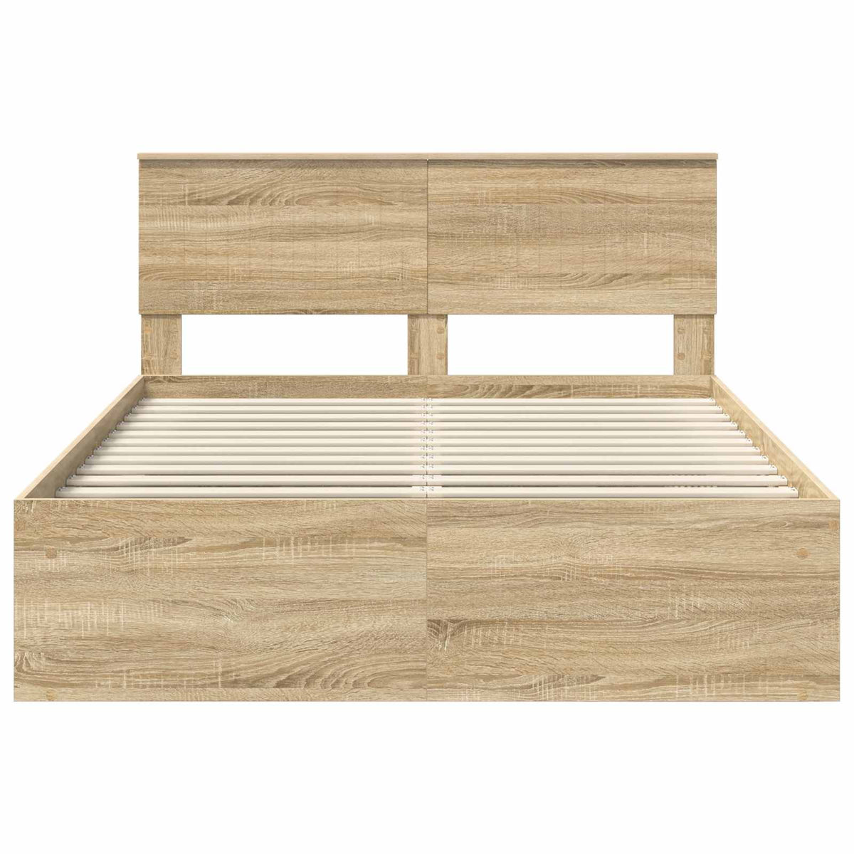 Bettrahmen Sonoma-Eiche 140 x 190 cm Massives Kiefernholz
