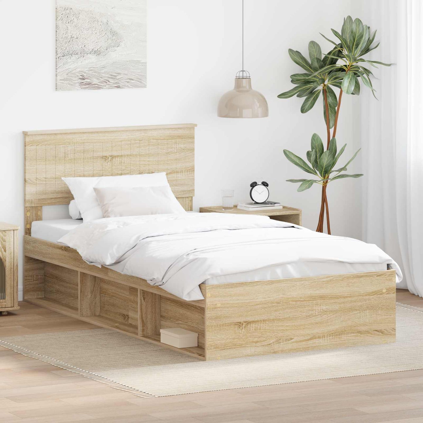 Bettrahmen Sonoma 100 x 200 cm Massives Kiefernholz