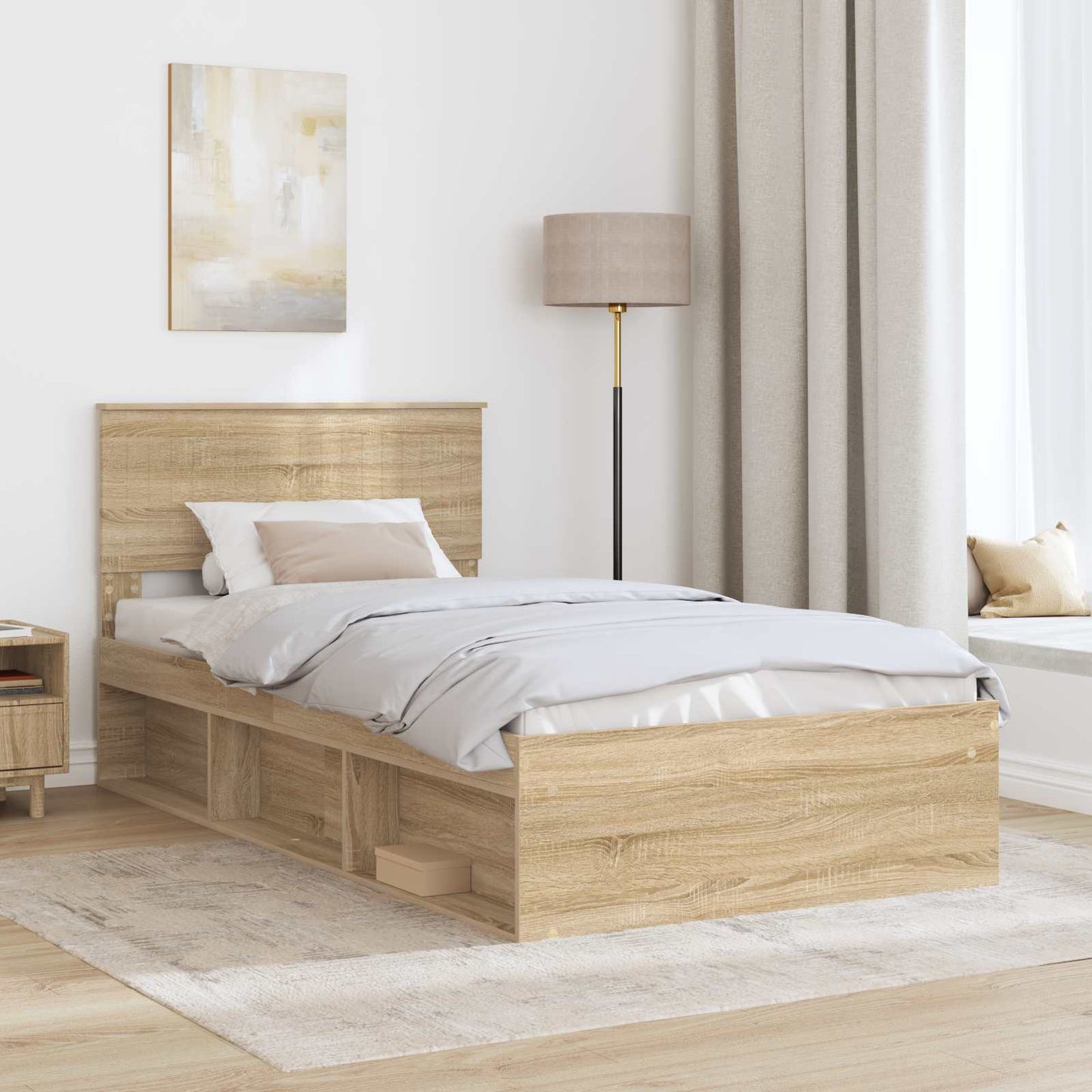 Bettrahmen Sonoma 100 x 200 cm Massives Kiefernholz